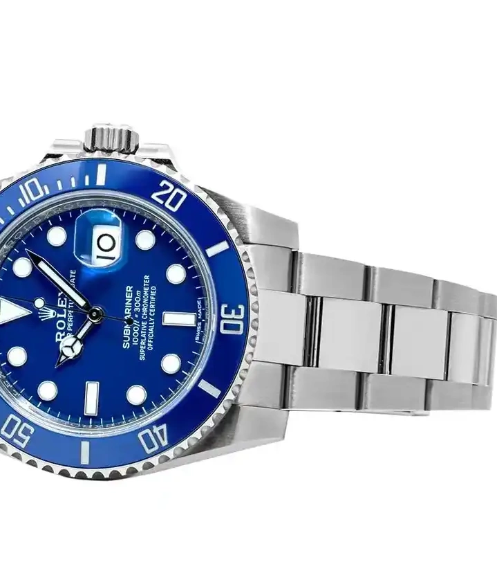 PrestigiousJewelrys Blue Rolex 116619LB Submariner 0625
